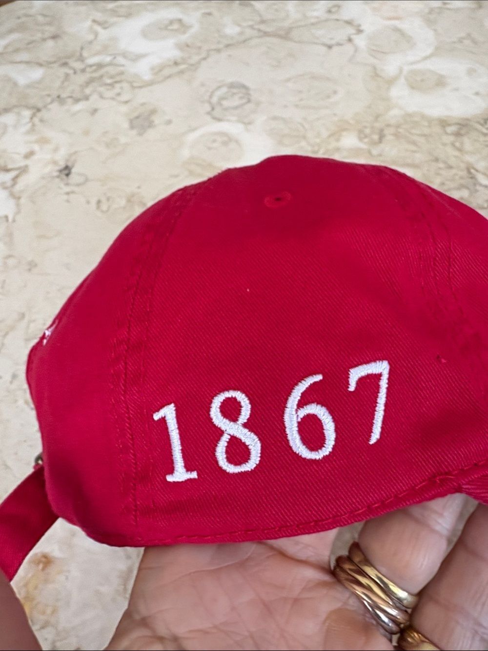 NWOT “Canada’s Not For Sale” Otto Dad Relaxed Fit Baseball Hat Red Adjustable - Picture 11 of 11